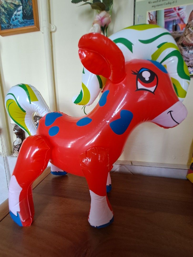 Inflatable online goat toy