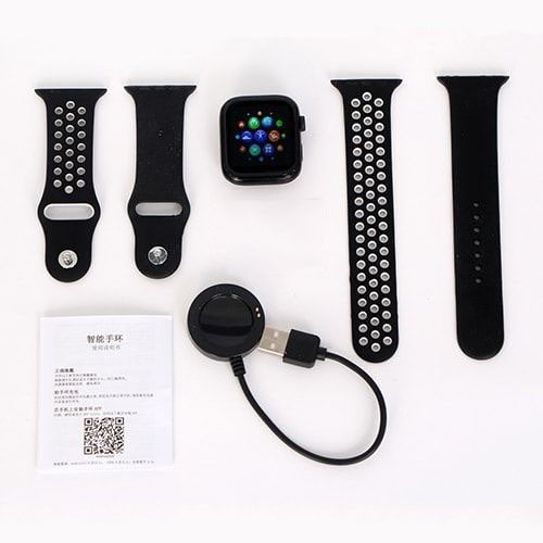 Jam tangan SMARTWATCH T55 Smart watch T500 Jam tangan pintar Pria Wanita dapat Dua Tali Strap
