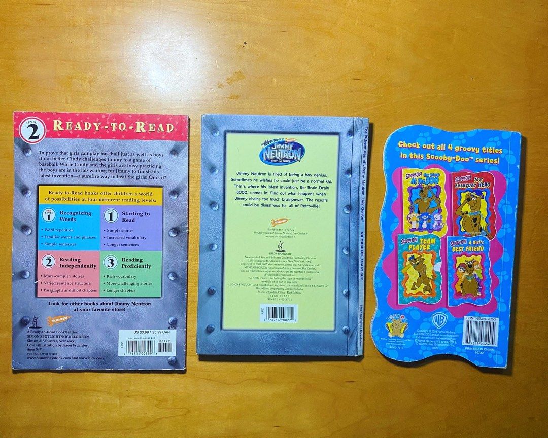 Jimmy Neutron and Scooby doo Book Bundle (Category: Children's Books) located in Plaridel. Submitted by lmpc_21 (Listing ID 1223979357, Image 2). Description: Classic Book Sale Bundle for kids Set A ❤️Sold as is! kindly refer to the photos provided Yours @ 130/ bundle only! Comment mine/get /dibs 👍 Dm for questions and inquiries Mop: gcash/lbc/online transfer.