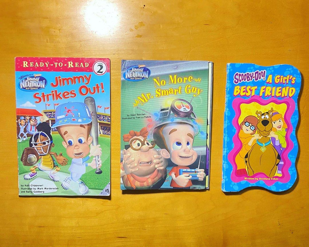 Jimmy Neutron and Scooby doo Book Bundle (Category: Children's Books) located in Plaridel. Submitted by lmpc_21 (Listing ID 1223979357, Image 1). Description: Classic Book Sale Bundle for kids Set A ❤️Sold as is! kindly refer to the photos provided Yours @ 130/ bundle only! Comment mine/get /dibs 👍 Dm for questions and inquiries Mop: gcash/lbc/online transfer.