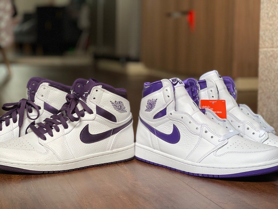 Jordan 1 Court Purple Men s Fashion Footwear Sneakers on Carousell