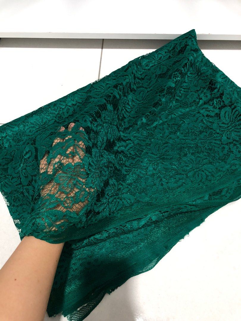 Kain prada lace 2meter Women s Fashion Muslimah Fashion Baju