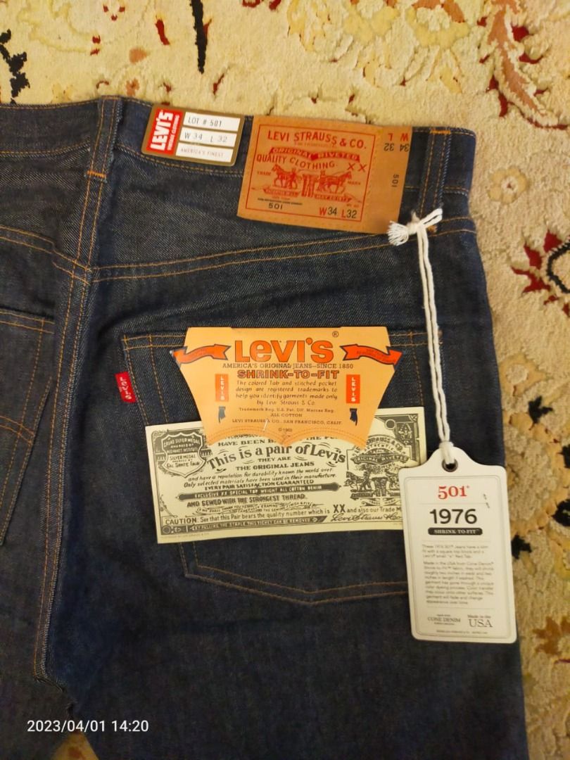 Rare LVC Levi's Vintage Clothing 1937 501 XX Jeans Rigid Size 36 X 34 Japan  Made