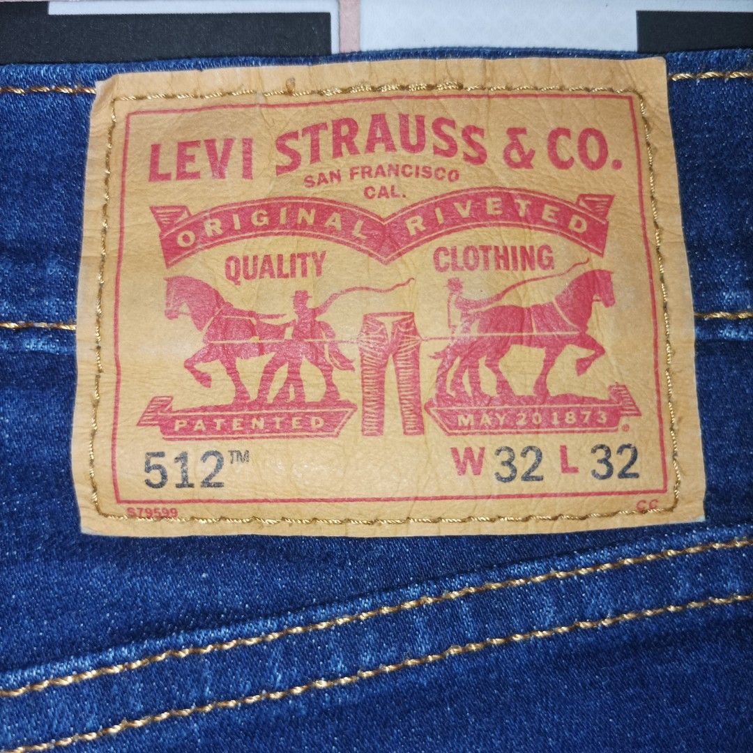 LEVIS 512 SLIM TAPER FIT, STRETCHABLE, COLOR INDIGO (32x32), Men's Fashion,  Bottoms, Jeans on Carousell