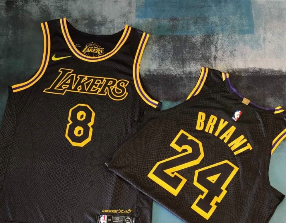 Kobe Bryant #24 MIEL Y NOIR Jersey Black Mamba Snakeskin Limited Edition  8/50