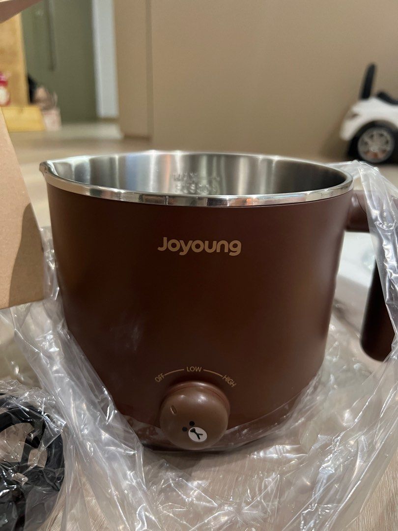 LINE FRIENDS Joyoung Electric Hot Pot BROWN, TV & Home Appliances