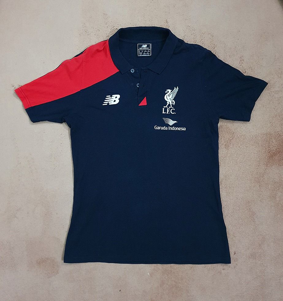 Liverpool FC Official 2015 16 Polo New Balance T shirt Original