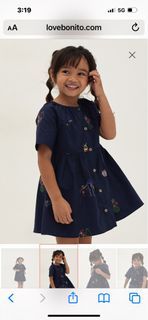 Love Bonito Livia Embroidered Button Down Dress in Humble Abode in Size 4-5
