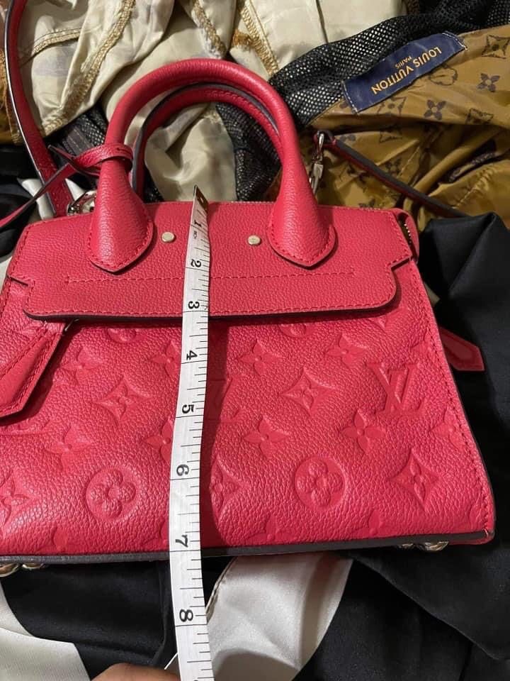 Louis Vuitton Pont Neuf Mini Red Monogram Empreinte in 2023