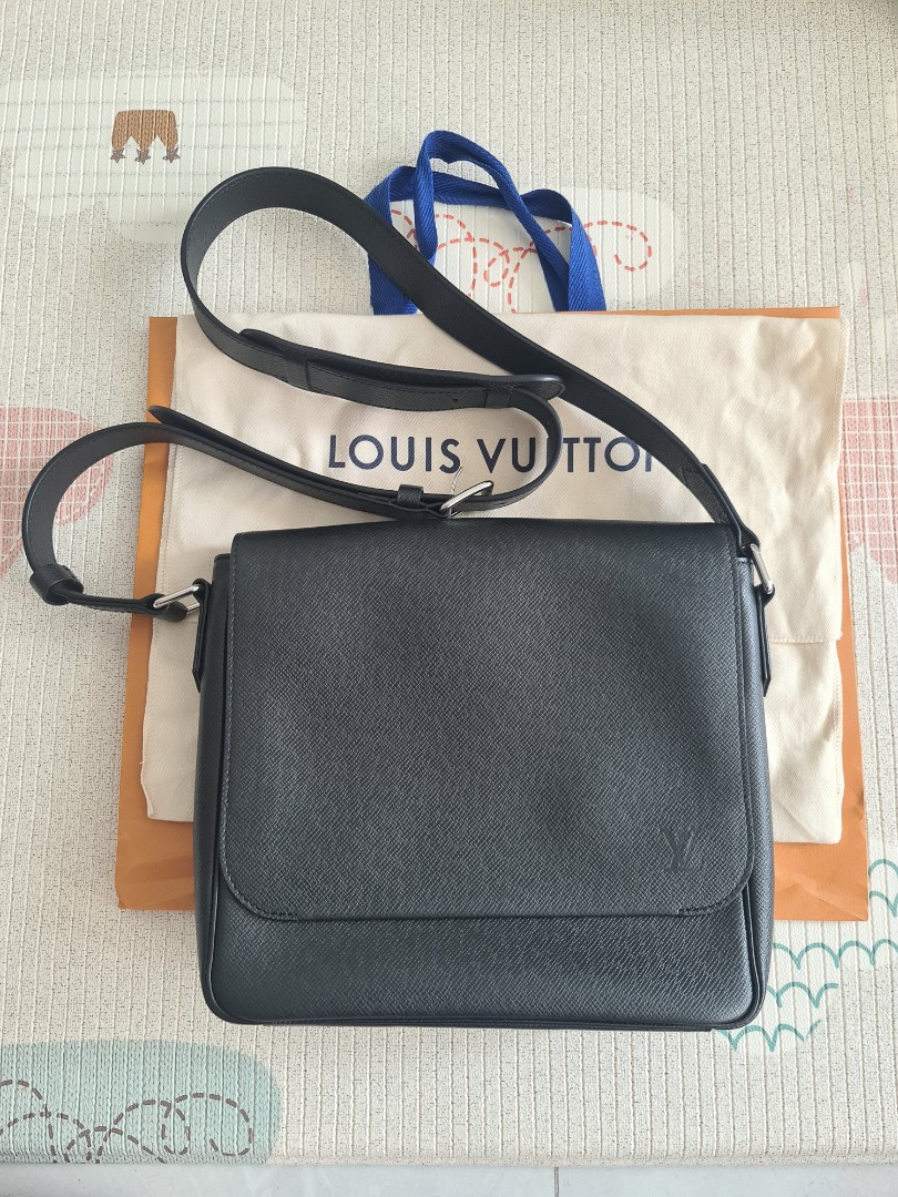 LV Roman PM NM Taiga Noir messenger bag, Luxury, Bags & Wallets on Carousell