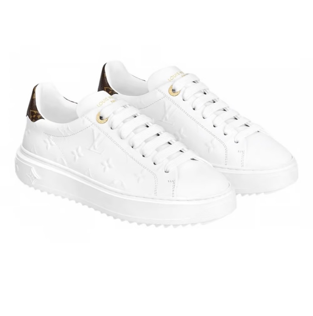 From Hong Kong】Louis Vuitton LV Time Out Sneakers Genuine Leather