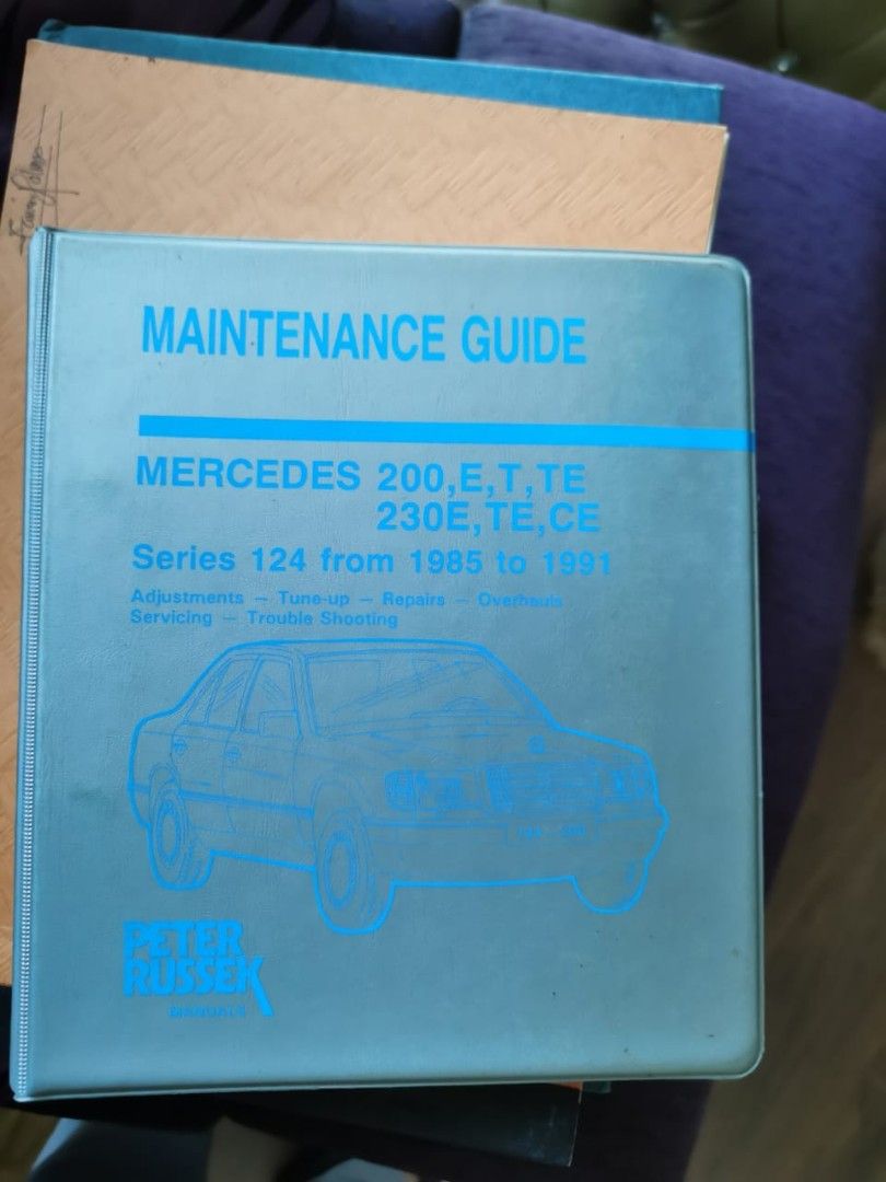 Maintenance Guide Mercedes W124 Manual Book, Auto Accessories on