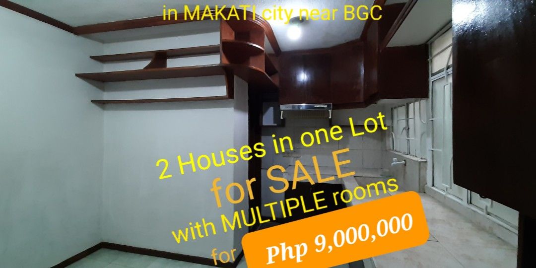 MAKATI near BGC 2Houses in one Lot for sale House & Lot propery sale