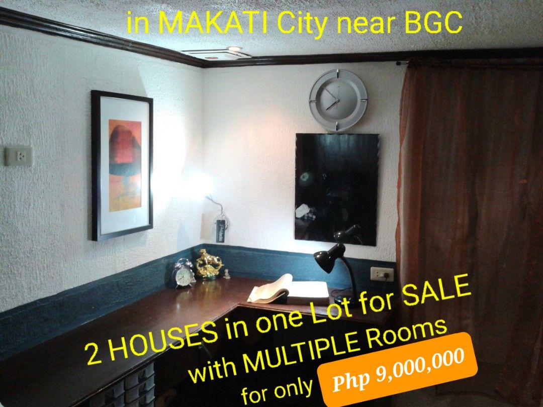 MAKATI near BGC 2Houses in one Lot for sale House & Lot propery sale