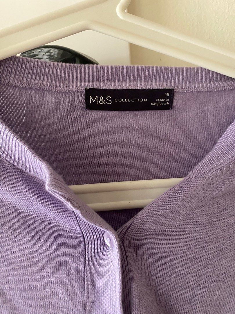 Marks Spencer tie dye purple cardigan