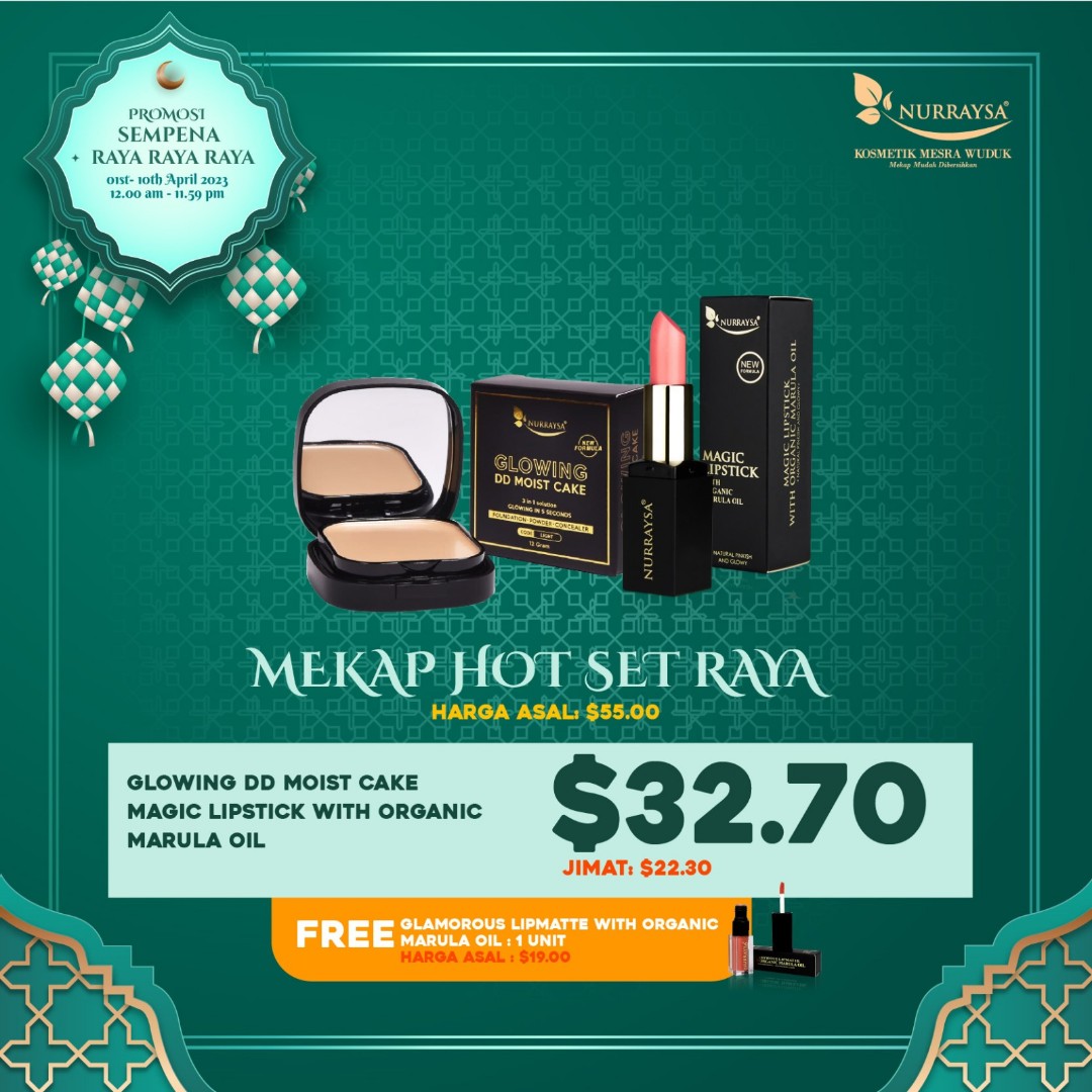 Mekap Hot Set Raya Nurraysa Beauty And Personal Care Face Makeup On Carousell 4370