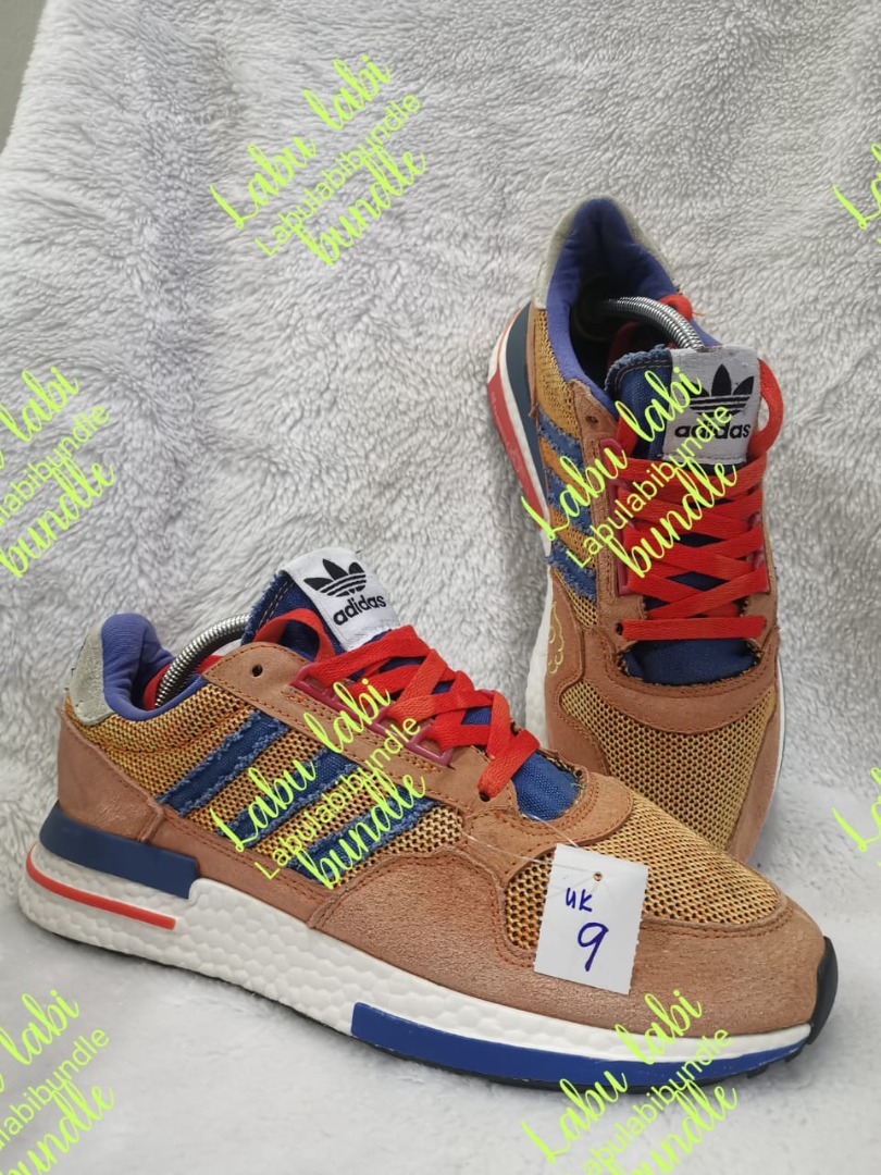 Men s Dragon Ball Z x adidas ZX 500 RM Son Goku Men s Fashion