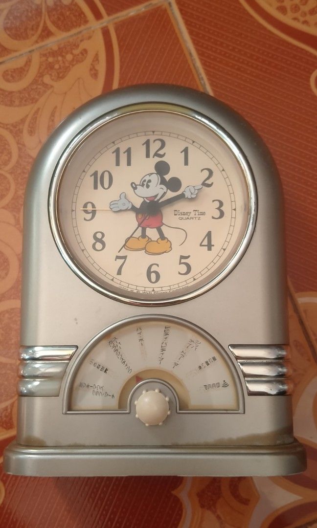 mickey mouse, Furniture & Home Living, Home Decor, Clocks on Carousell