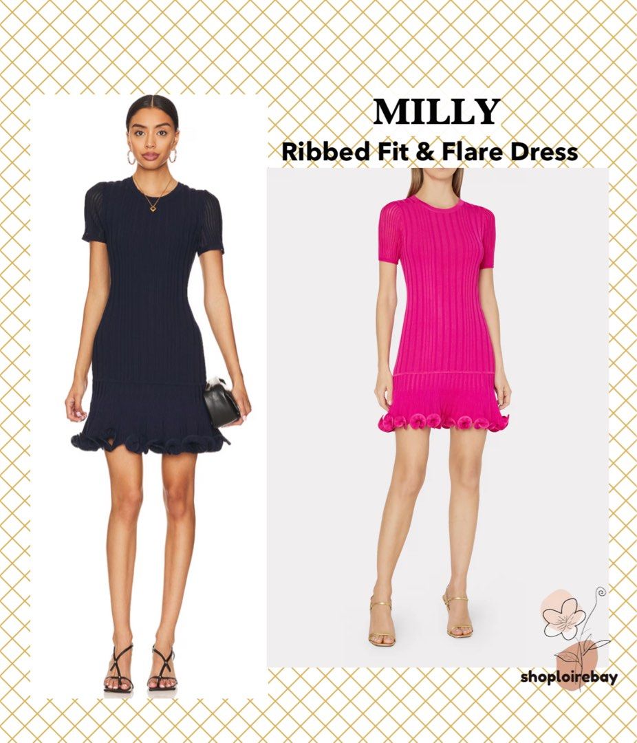 Milly fit and flare dress best sale