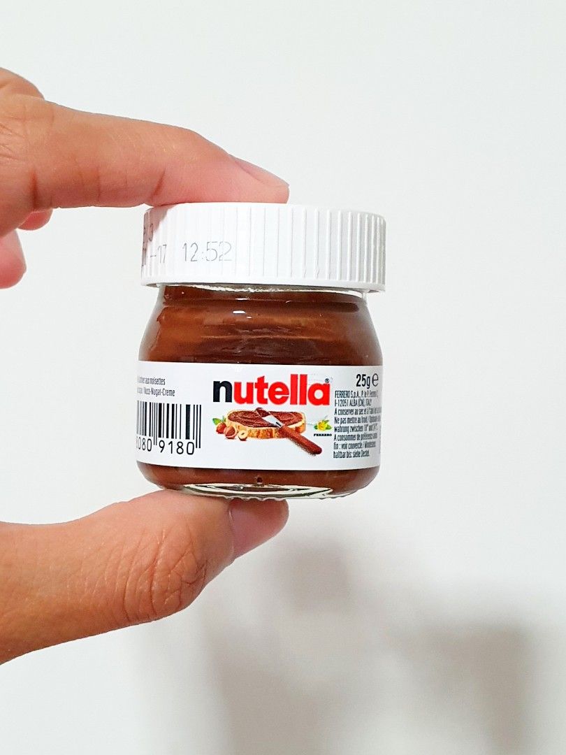 Mini Nutella 25g - Kids/ Children's/ Teacher's Day/ Christmas/ Birthday  Party/ Gift/ Present/ Goodies Bag/ Breakfast, Food & Drinks, Other Food &  Drinks on Carousell