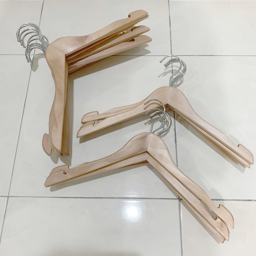 Modern Wooden Hanger IKEA Boomerang Crutches, Furniture & Home Living