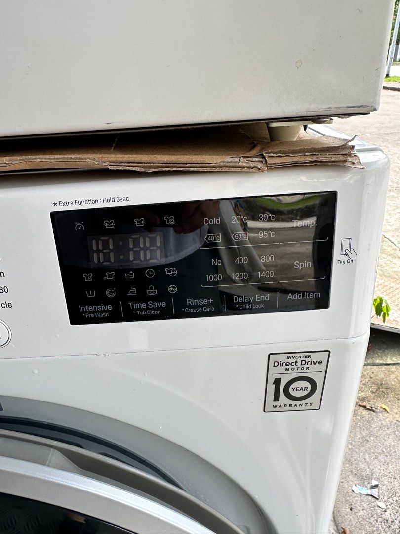 MUST BUY! LG 7.5KG FrontLoader Washing Machine FC1475S4W1, TV & Home