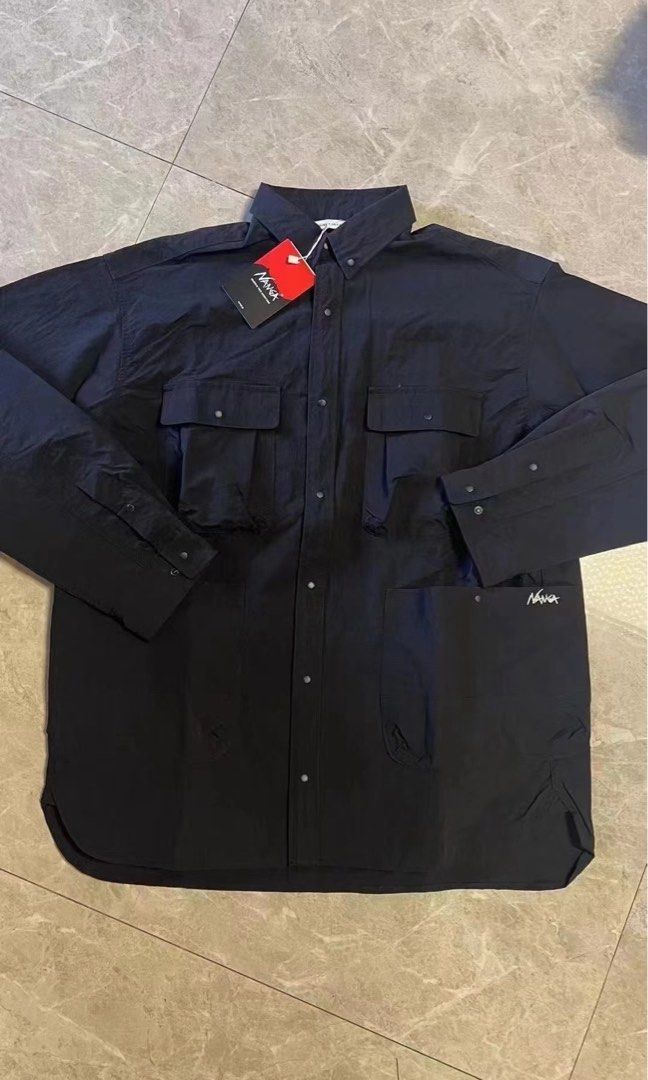 NANGA C/N RIPSTOP CAMP SHIRT, 男裝, 外套及戶外衣服- Carousell
