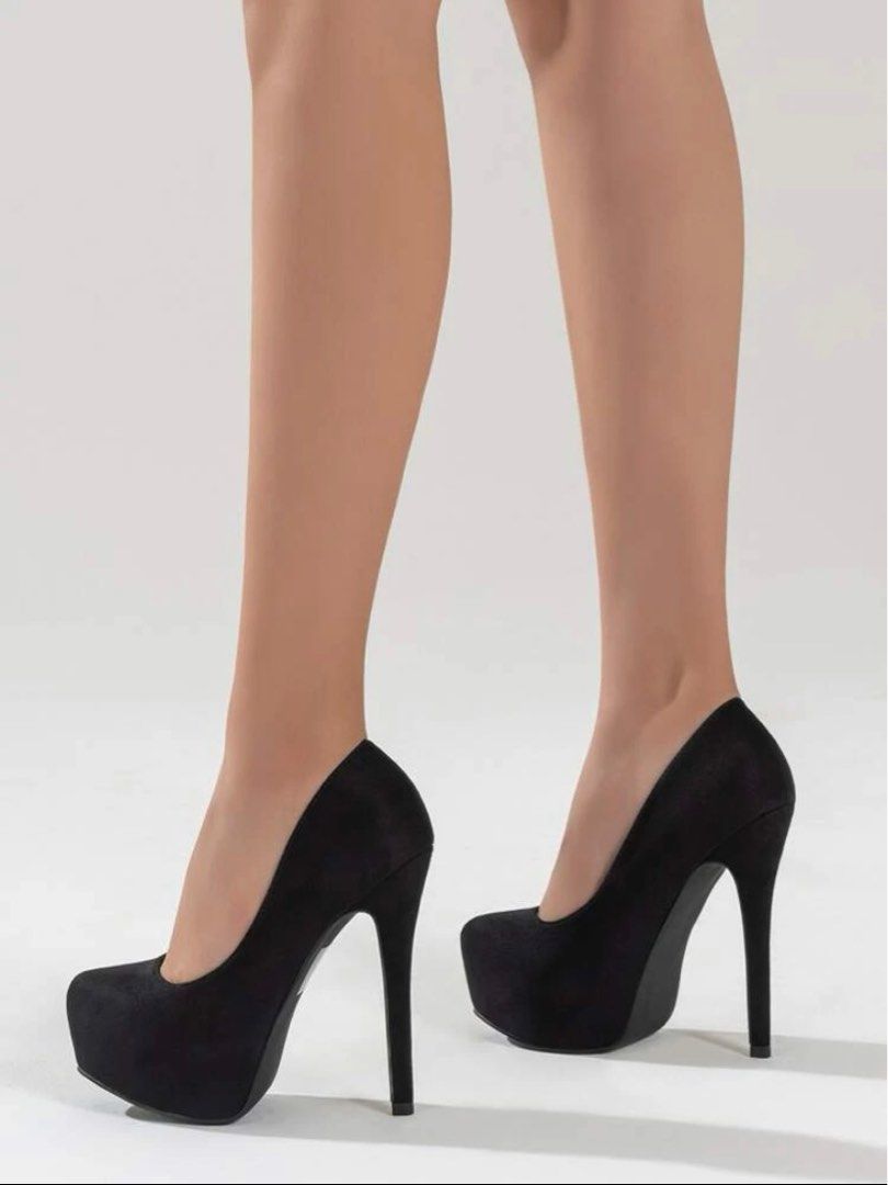 SEXY BLACK PUMPS Women s Fashion Footwear Heels on Carousell