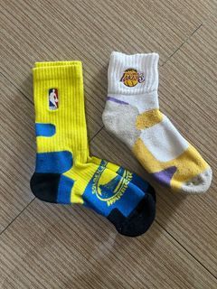 NBA Warriors Lakers basketball socks