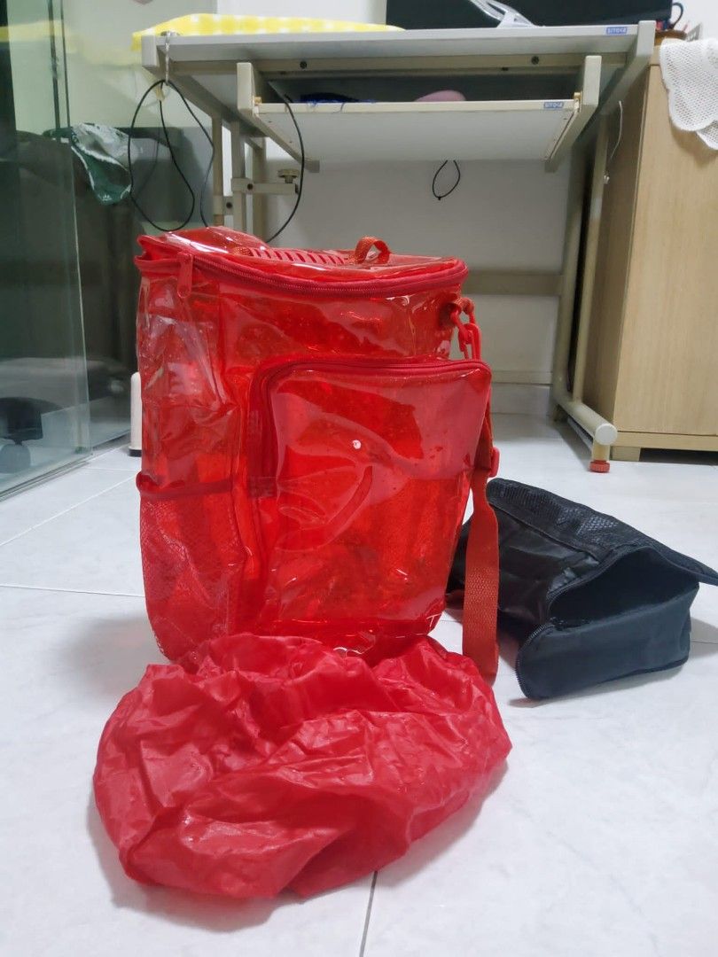 Red clear bag outlet