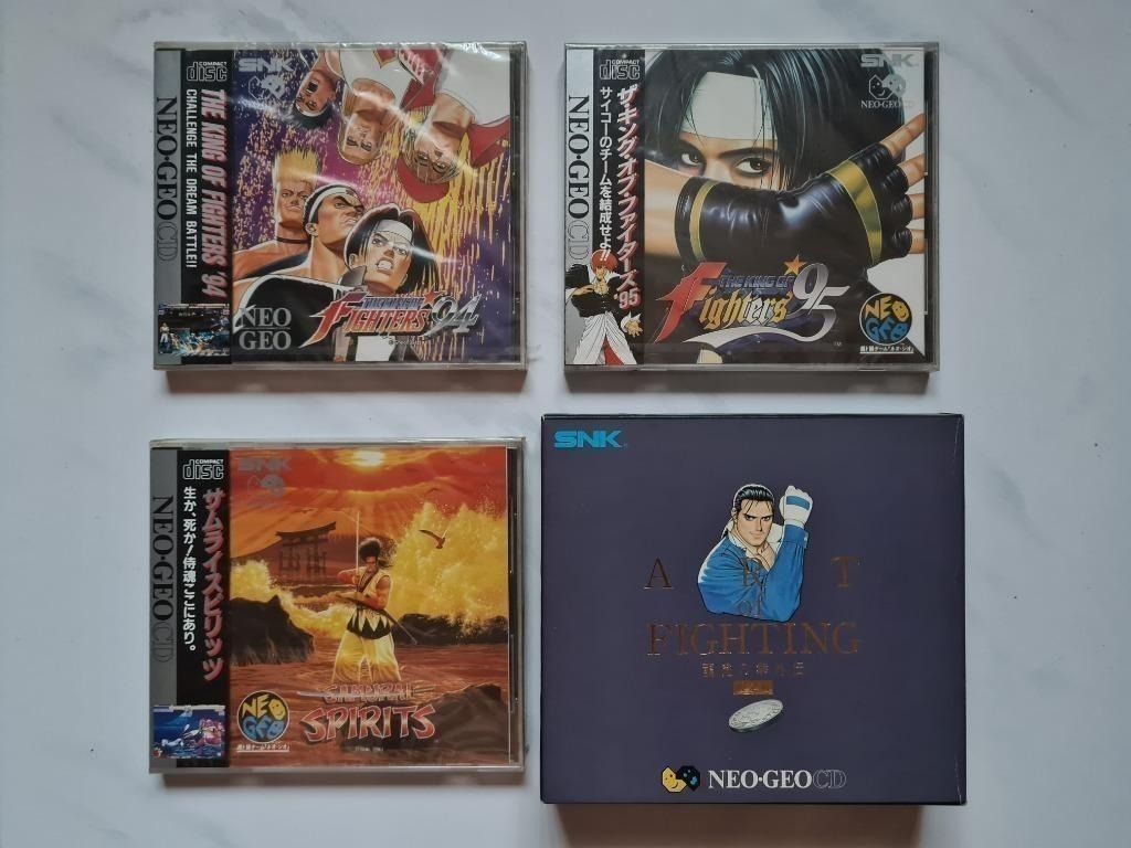 Neo Geo Cd Kof King Of Fighters 94 , Kof King Of Fighters 95 , Samurai  Spirits , Aof