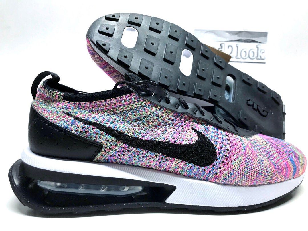 Women Nike Air Max Flyknit Racer Ghost green black pink Women s
