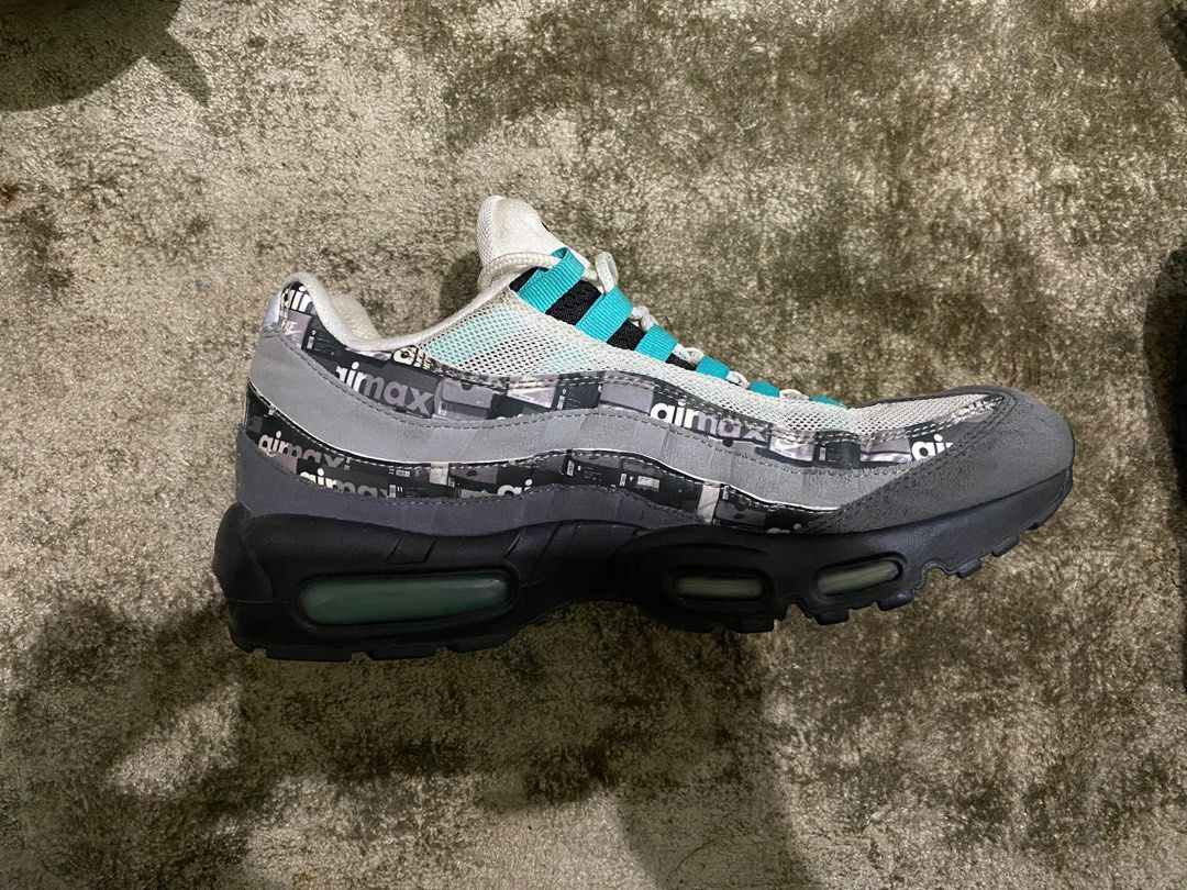 Nike airmax 95 atmos jade, Fesyen Pria, Sepatu , Sneakers di Carousell