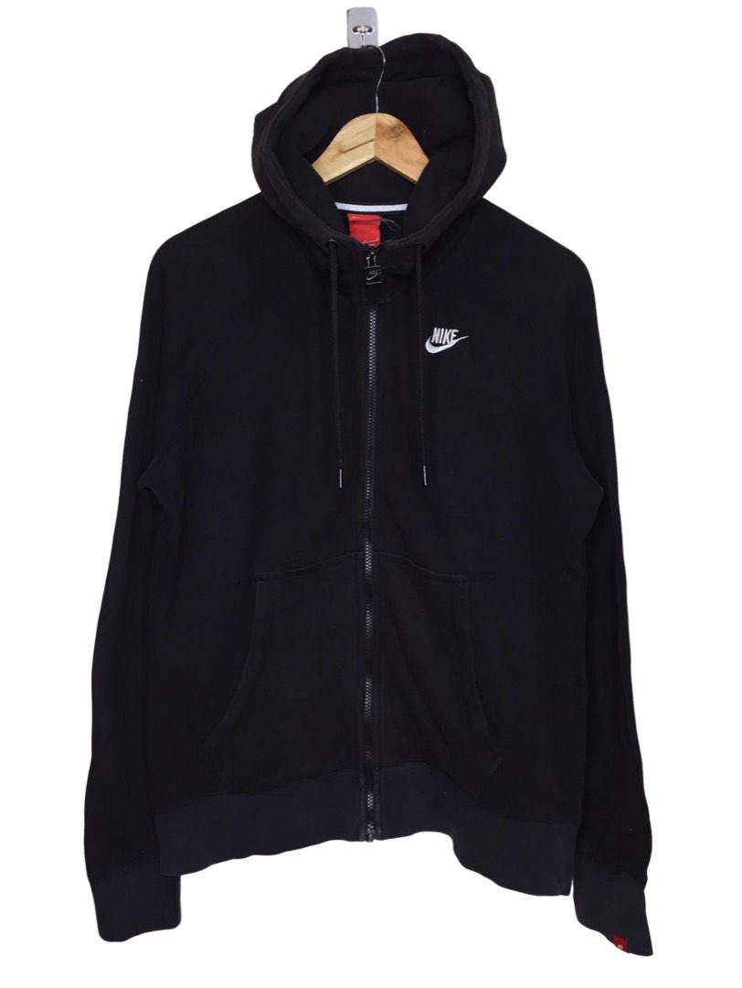 mens black nike zip hoodie