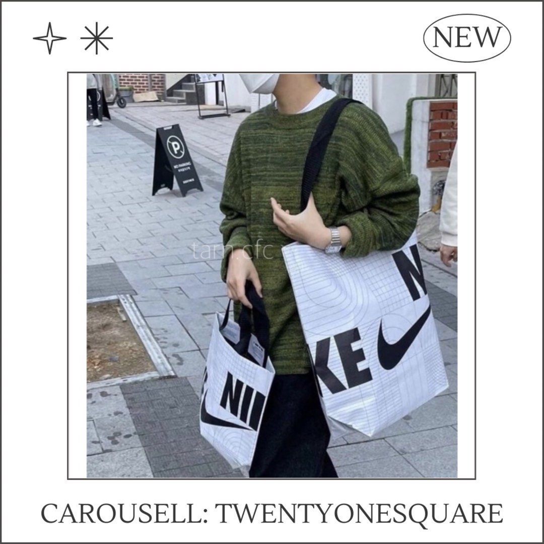 NIKE Reusable Shopping Tote Bag [LIMITED EDITION FROM KOREA], Women's