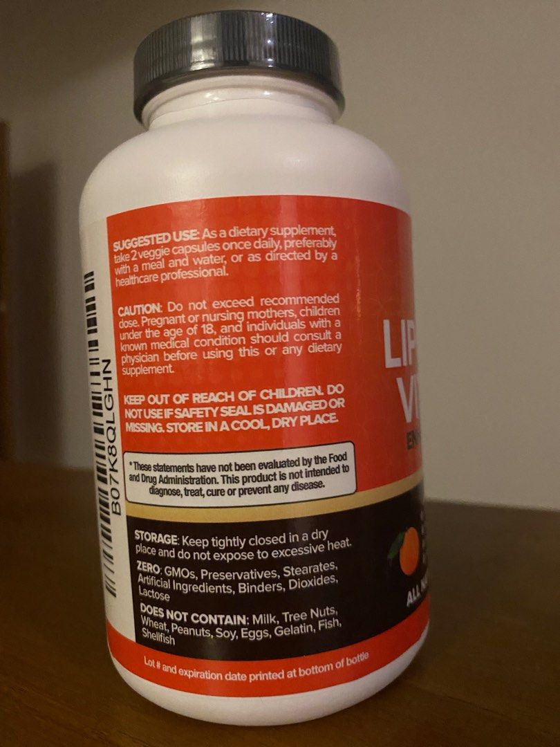 Nutrivein liposomal vitamin C 1650 mg, Health & Nutrition, Health