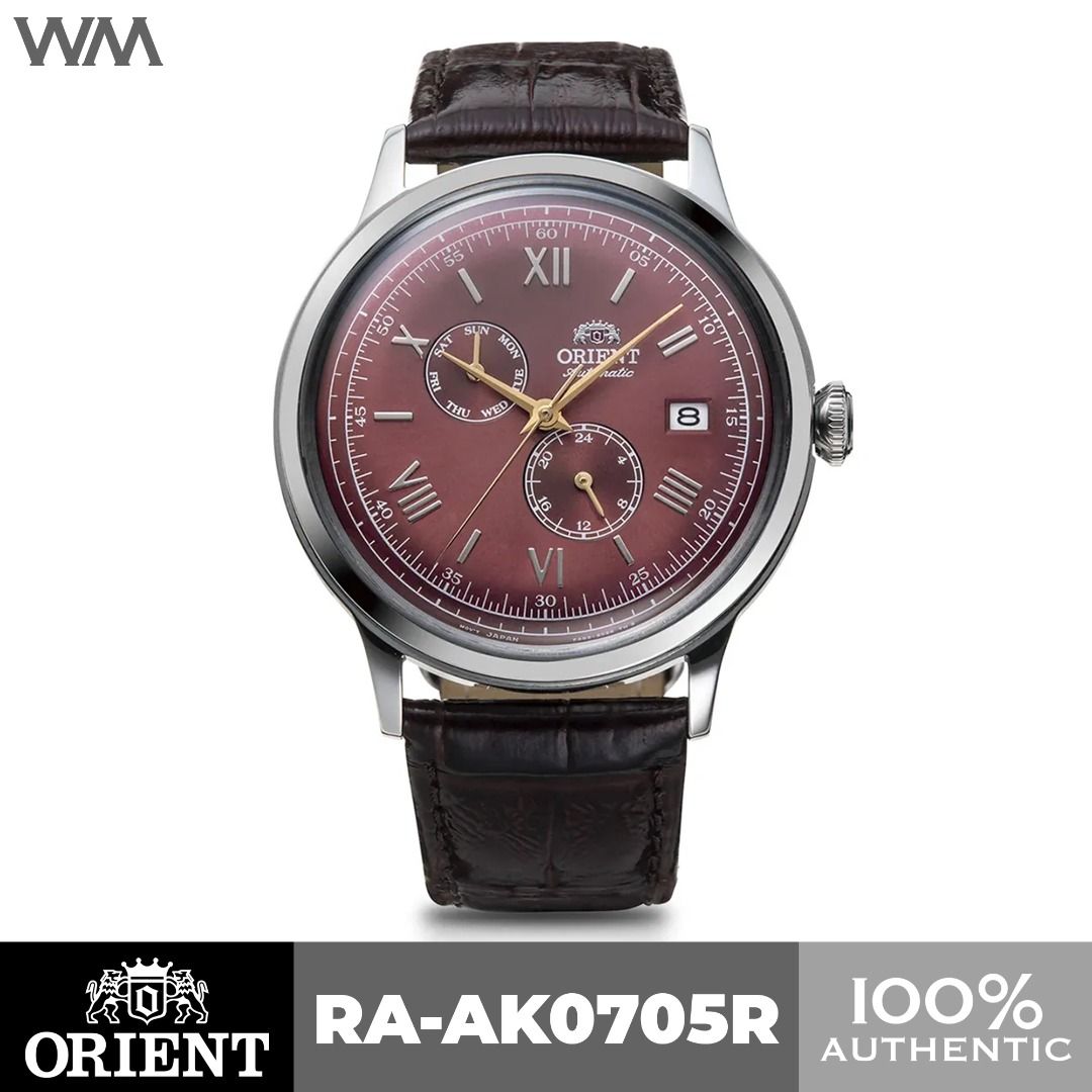 Orient Bambino Defender Retro Classic Red Dial Automatic Watch RA AK0705R Luxury Watches on Carousell