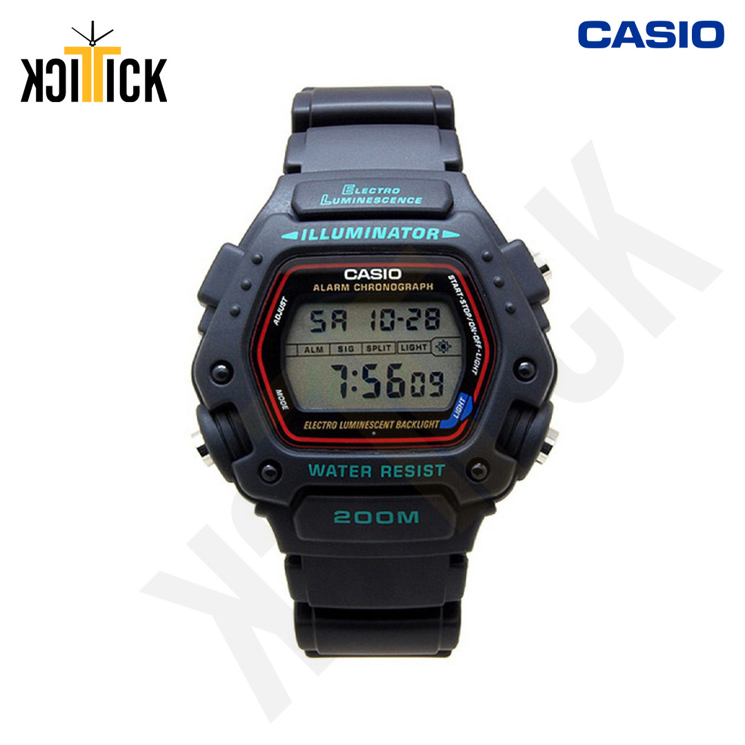 Original Casio DW2901VS Black Resin Strap Classic Sports Digital
