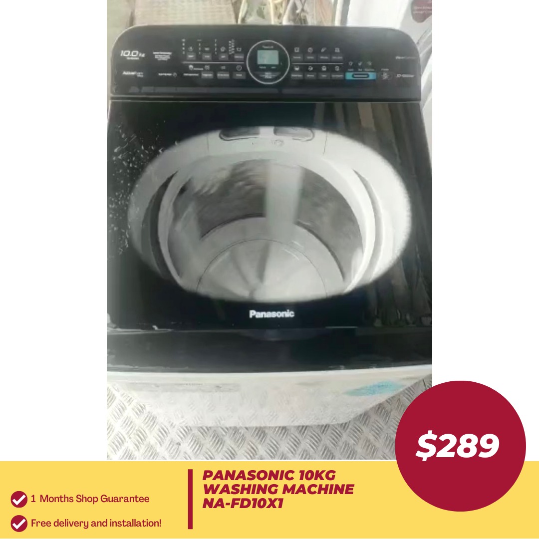 PANASONIC 10Kg Washing MAchine NAFD10X1, TV & Home Appliances, Washing