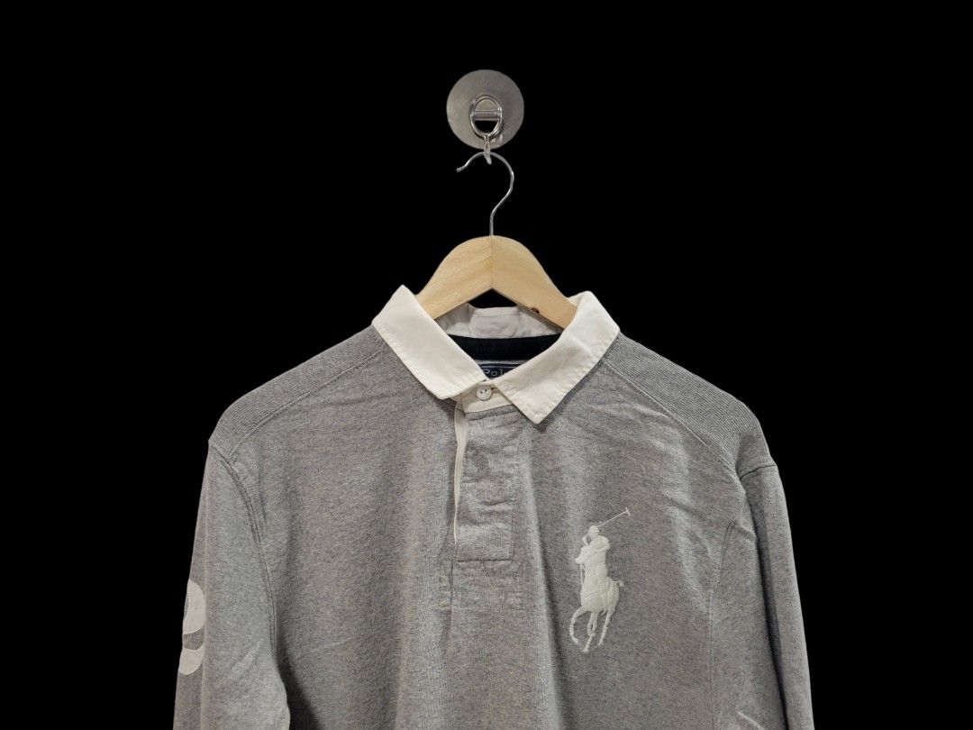 ❣️Pit24 Ralph Lauren acollar Tee Long Sleeves, Men's Fashion, Tops & Sets,  Tshirts & Polo Shirts on Carousell