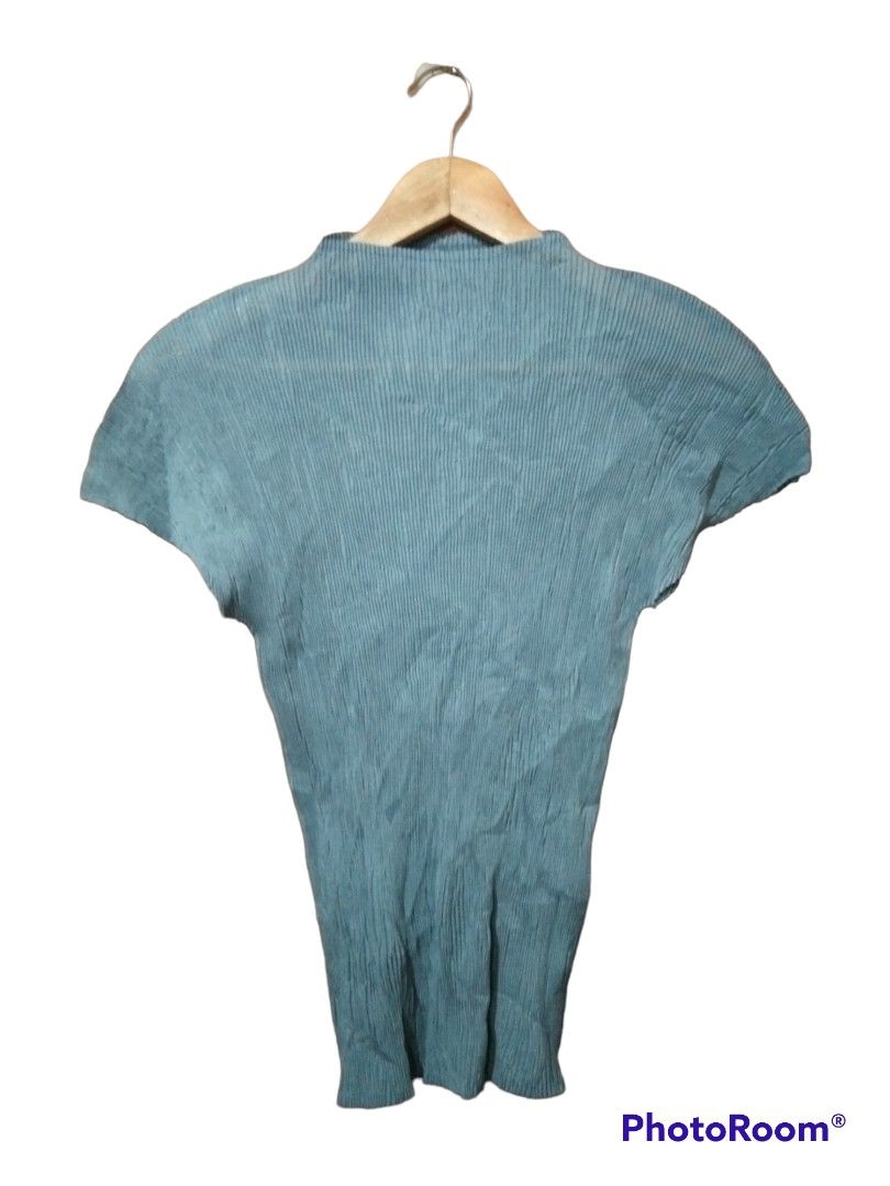 Robe Verte Pleats Please Taille S - Longueur 111 Cm, Polyester, état Parfait Occasion