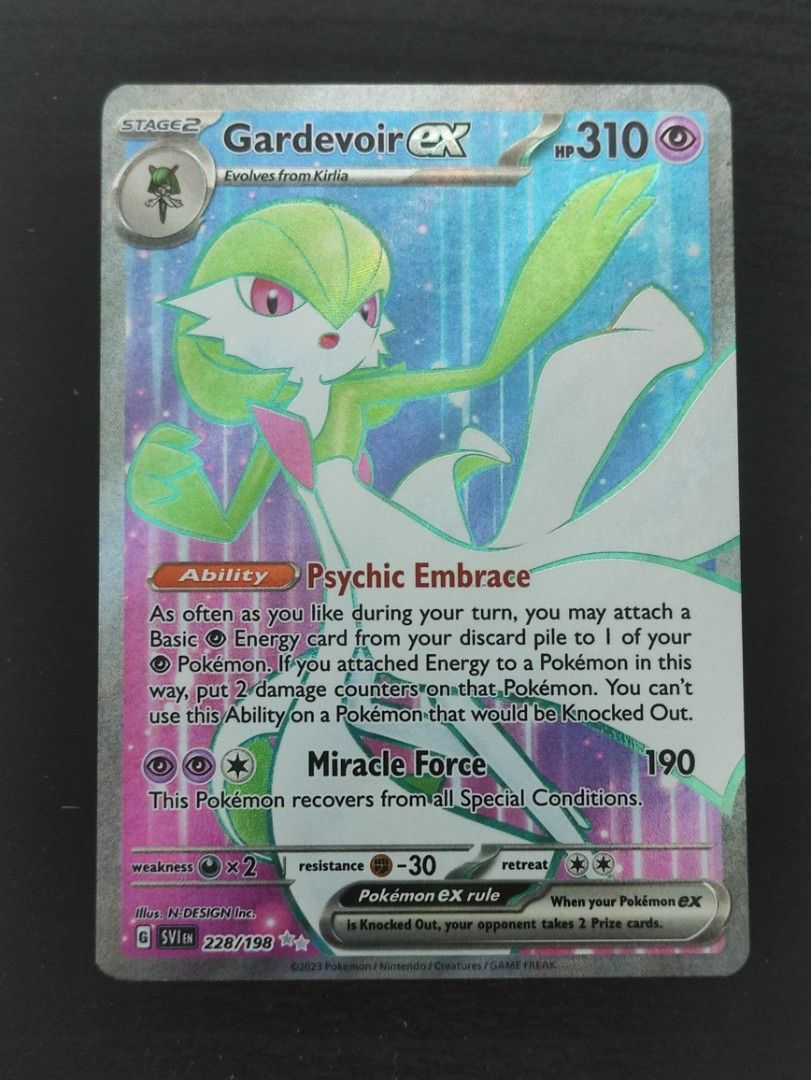Pokemon Gardevoir EX Ultra Rare 228/198 NM Scarlet And Violet