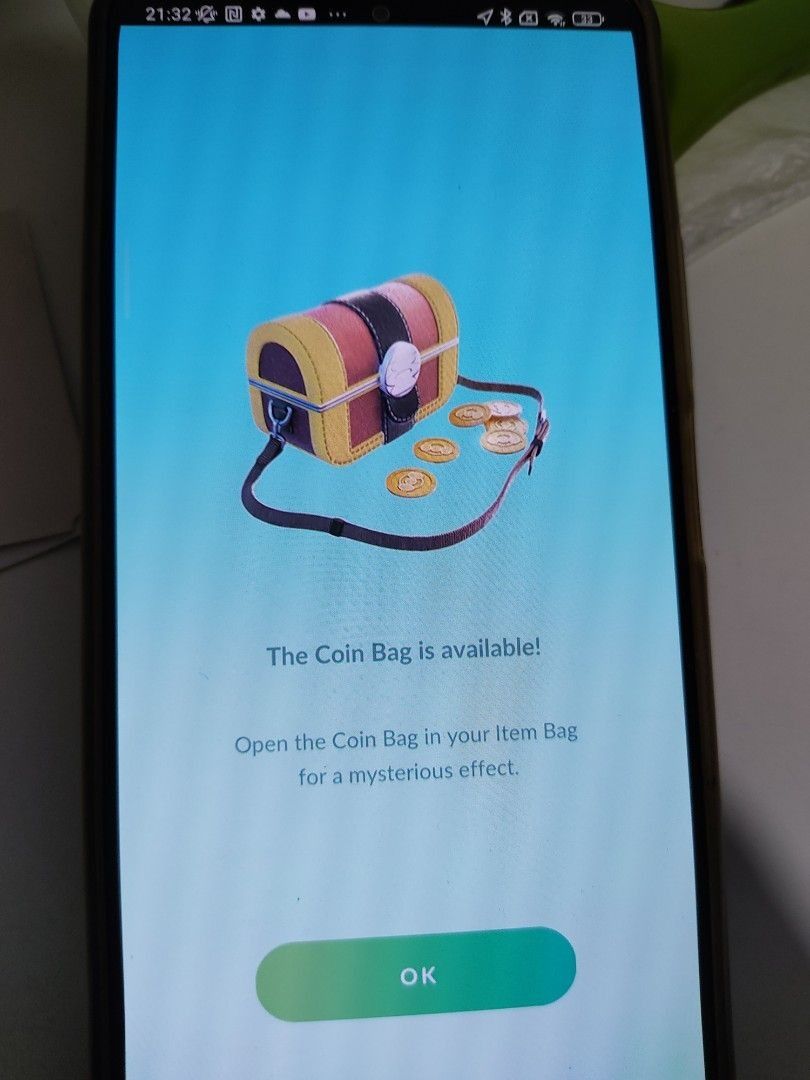 Pokemon GO get Coin bag, Gimmighoul spawn, Video Gaming, Gaming Accessories, InGame Products on