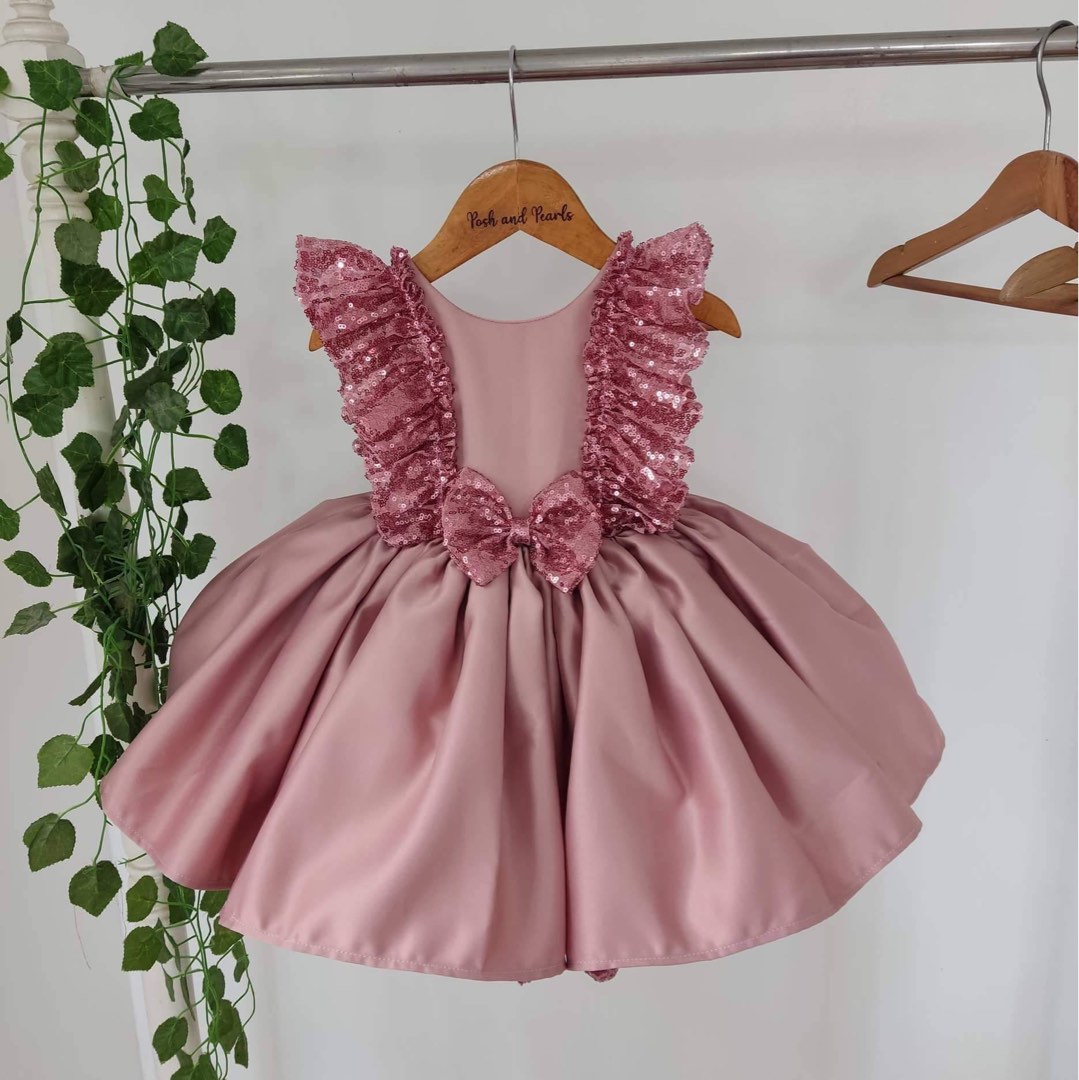 Posh and pearl baby gown on Carousell