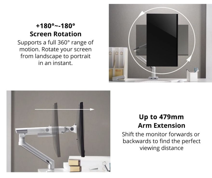 Prism Arc Beam Monitor Arm, Computers & Tech, Parts & Accessories ...