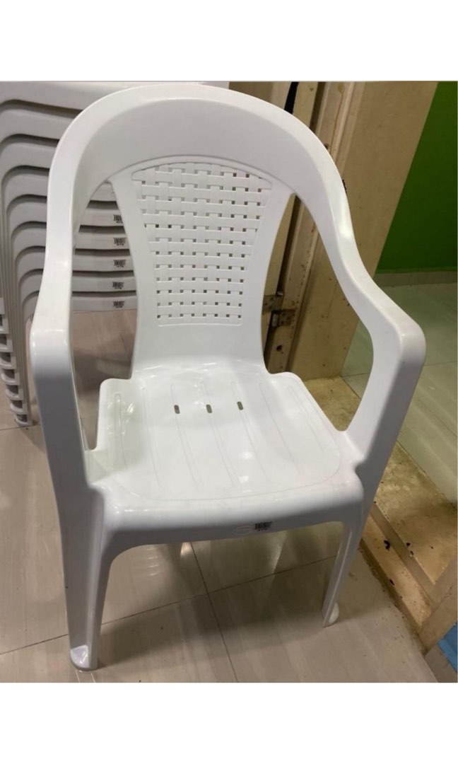 PVC garden chair, Furniture & Home Living, Furniture, Chairs on Carousell