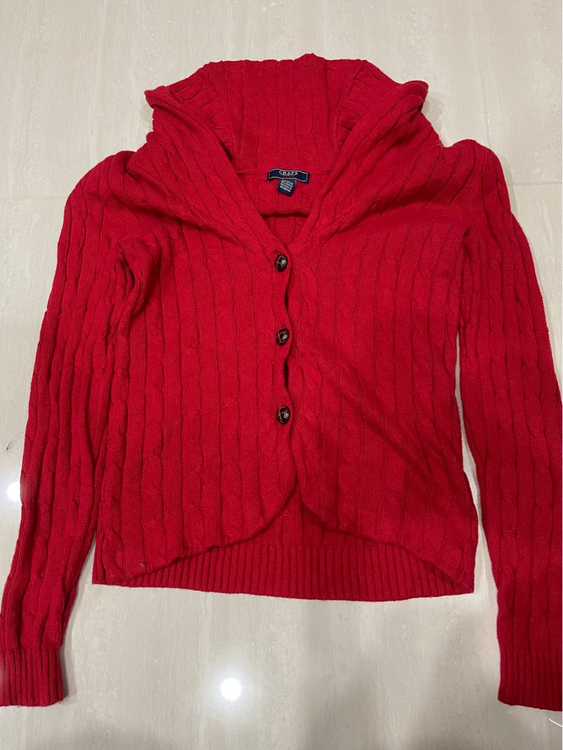 Chaps cardigan deals