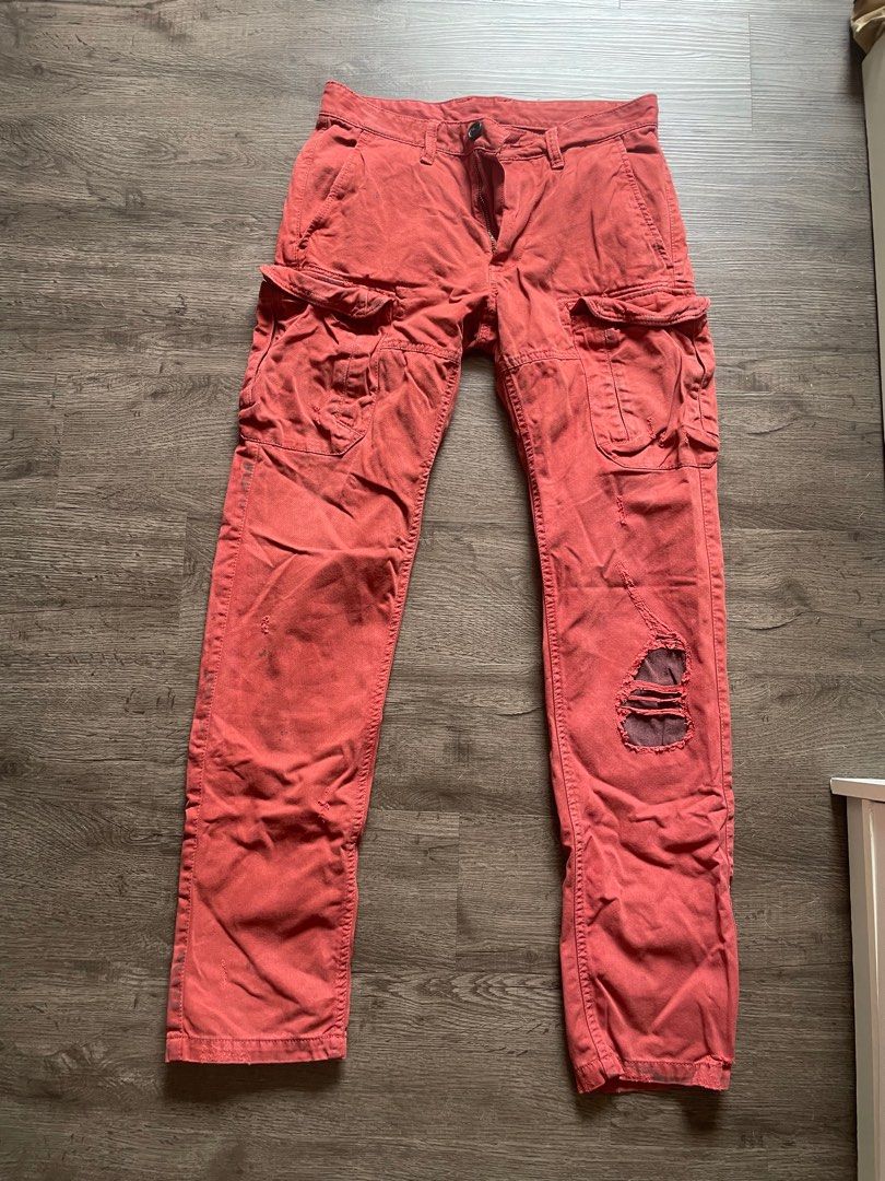 Real Armani Exchange Distressed Cargo Pants