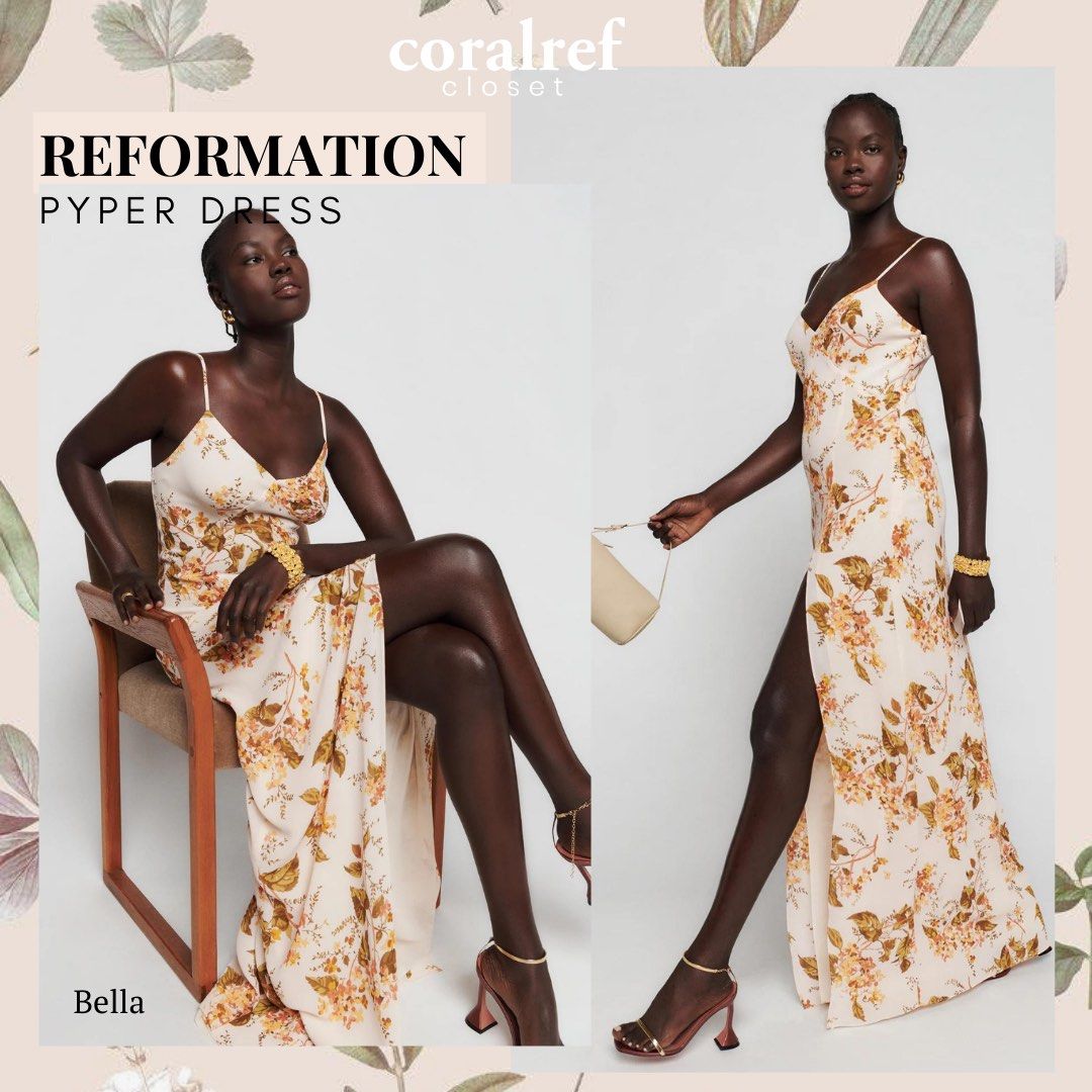 Reformation floral maxi dress online