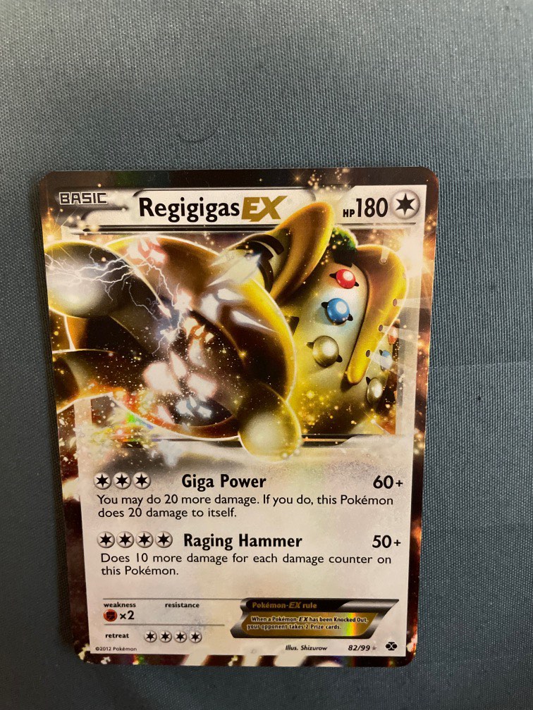 Pokemon Card Regigigas LV.X (2008) DP30 Holo Rare, Toys & Collectibles,  Permainan Papan & Kartu di Carousell